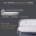 thumbnail image 3 of Funda para portátil Voova impermeable para MacBook de 14 a 15 pulgadas, color gris, 3 of 7