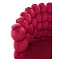 thumbnail image 4 of Silla Galerias El Triunfo Respaldo Diseño Bolas Terciopelo Rojo Patas De Metal, 4 of 4