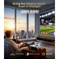 thumbnail image 3 of Proyector CWEUG A9S 4K 2000 lúmenes ANSI WiFi Bluetooth, 3 of 9