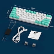 MageGee STAR61 60 Percent Wired Mechanical Gaming Keyboard, 61 Keys, RGB Backlit, Hot-Swap Linear Switches