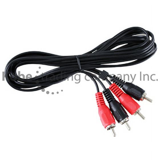 NETCOMLAB - EXT-10155 - Audio Cable 2 RCA Plugs To 2 RCA Plugs Molded Plug, 6ft (1.8mts)