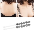 thumbnail image 2 of 2x Correa de Sujetador Cordón Flor Mujeres Ajustar Hombros Playa Ropa Accesorio Negro Zulema Correas de sujetador de mujer, 2 of 8