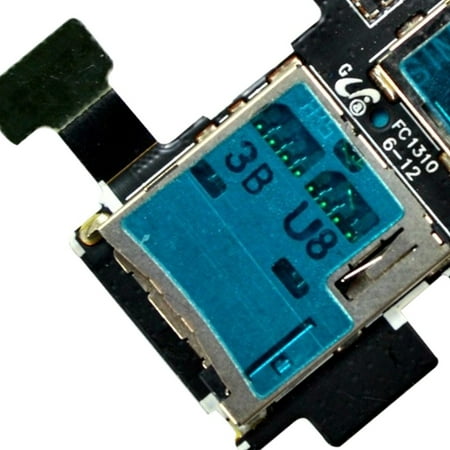 OEM Micro Security D igital Memory+SIM Card Slot Flex For Samsung Galaxy S4