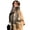 Khaki, variant on Plaid Faux Wool Winter Scarf 50×200cm Thick Warm Tassel Large Shawl Wrap Retro Check Neck Scarf For Cold Season