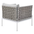 thumbnail image 5 of Modway Harmony 10-Piece Sunbrella? Basket Weave Outdoor Patio Aluminum Sectional Sofa Set in Tan Gray, 5 of 10