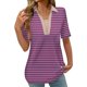 thumbnail image 1 of Tops Cortos para las Mujeres Blusas Impresas Manga Corta Turndown Collar Camiseta, Tops de Blusa para las Mujeres Casual, 1 of 5