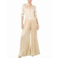 thumbnail image 3 of alice + olivia womens  Rosalie High-Rise Pleated Wide Leg Pant, 2, Beige, 3 of 5