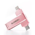 thumbnail image 1 of Memoria USB BLANBOK+ certificada MFi de 256 GB para iPhone, rosa, 1 of 9