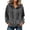 Dark Gray, variant on Black Hoodie Hzzrkos Women's Solid Color Casual Corduroy Zipper Long Beard Hooded Jacket Top Black,Light Blue,White,Hot Pink,Dark Gray,Khaki,Army Green S,M,L,XL,XXL,XXXL