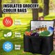 thumbnail image 3 of 10L Large Capacity Picnic Bag, Outdoor Camping Portable Lunch Box, Car Refrigeration Waterproof Insulation Bag Black, 3 of 5