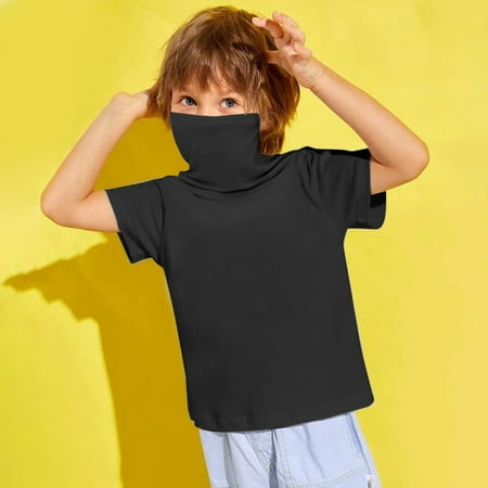 

Kids Baby Girls Boys T-shirt Tops With Face Mask Infant Outfits