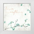 thumbnail image 1 of OnRei 15x15 White Modern Wood Framed Museum Art Print Titled - Love Everything, 1 of 4