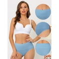 thumbnail image 3 of DARING DIVA Women's High Waist Shaping Tummy Control Panties Brief M Blue, 3 of 6