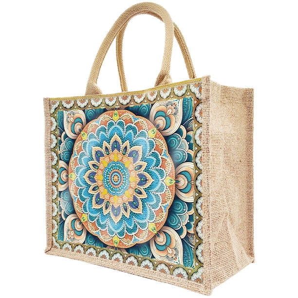 Bolso Mano Con Pintura Diamantes Lino Reutilizable Colorido para Principiantes/adultos/niños Suministros Manualidades