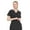 BLACK, variant on HEAL+WEAR Women's V-Neck Multi-Pocket Scrub Top Soft Stretch Fabric Surgical Uniforms Doctor Nursing