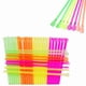 thumbnail image 1 of Pajitas desechables Happon de plástico para batidos, 200 unidades, con cuchara, colores surtidos, 1 of 6