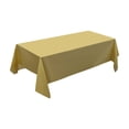 thumbnail image 2 of 1Pc Disposable Tablecloth,Peva Rectangular Table Cover Thickened Golden Tablecloth,For Party,Dinner,Outdoor Event,Indoor Gathering, 2 of 5