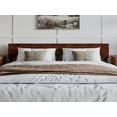 thumbnail image 2 of AFI Aria King Modern Solid Wood Low Profile Platform Bed, Walnut, 2 of 13