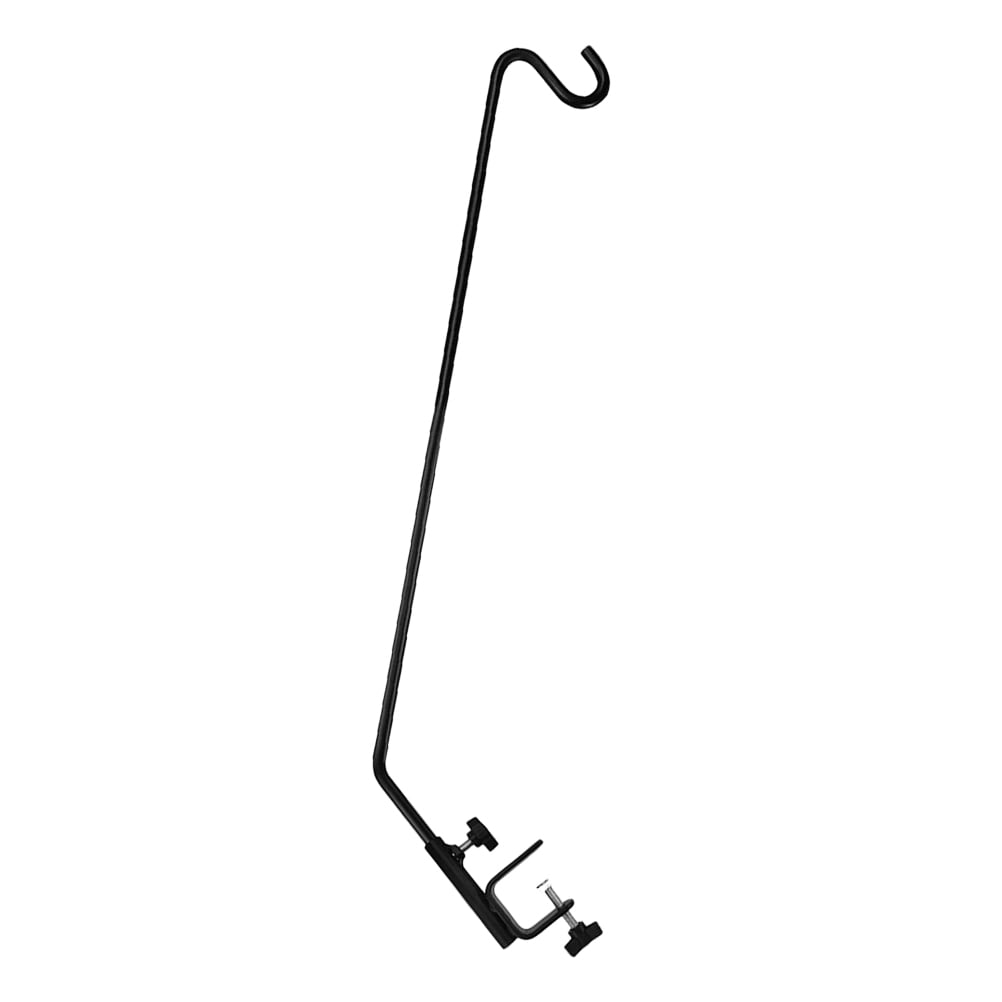 Heavy Duty Deck Hook for Bird Feeders Plants Bird Feeder Hook Shepherd Hook for Outdoor Hummingbird Feeder Stand Bird Feeder Stand for Outside Adjustable Rail Pole for Outdoor