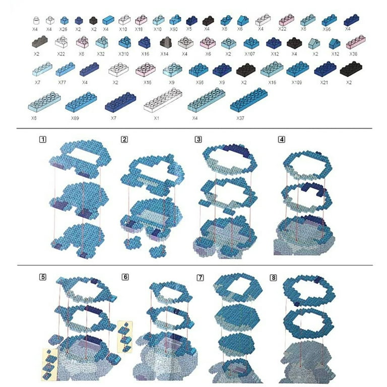Walmart's Cute Building Blocks Set, 1500 Mini Pieces for Kids