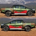 thumbnail image 2 of 4PCS 4X4 Off-Road Mountain Design Car Stickers - Premium PVC, 190x50cm & 40x10cm Sizes, Red Color - Waterproof, High-Temp Resistant, Self-Adhesive & Removable Exterior Decals for Cool Vehicle Styling, 2 of 5