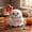 A, variant on 2.36in Hand-Knitted Smiling Ghost Figurine with Flower and Card, 5 Crochet Halloween Styles, Soft Yarn Tabletop Shelf Decoration Collectible – Choose Your Favorite Design