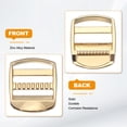 thumbnail image 3 of Uxcell Ladder Lock Buckle Slide Zinc Alloy Adjustable Webbing Strap Release Buckles 3/4", Light Gold, 8 Pack, 3 of 6