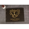 thumbnail image 4 of Darling Souvenir Personalized Engraved Laser Cut Wedding Guest Book Wooden Cover Sign-in Book Registry Guestbook Scrapbook-BC, 4 of 7