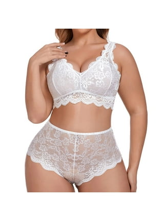 Women's Sexy Lingerie, Sleep & Lounge on Clearance Plus Size Sexy Lingerie  Set Women Sexy Lace Lingerie Set Strappy Bra And Panty Set Two Piece  Crotchless Lingerie Under 5$ 
