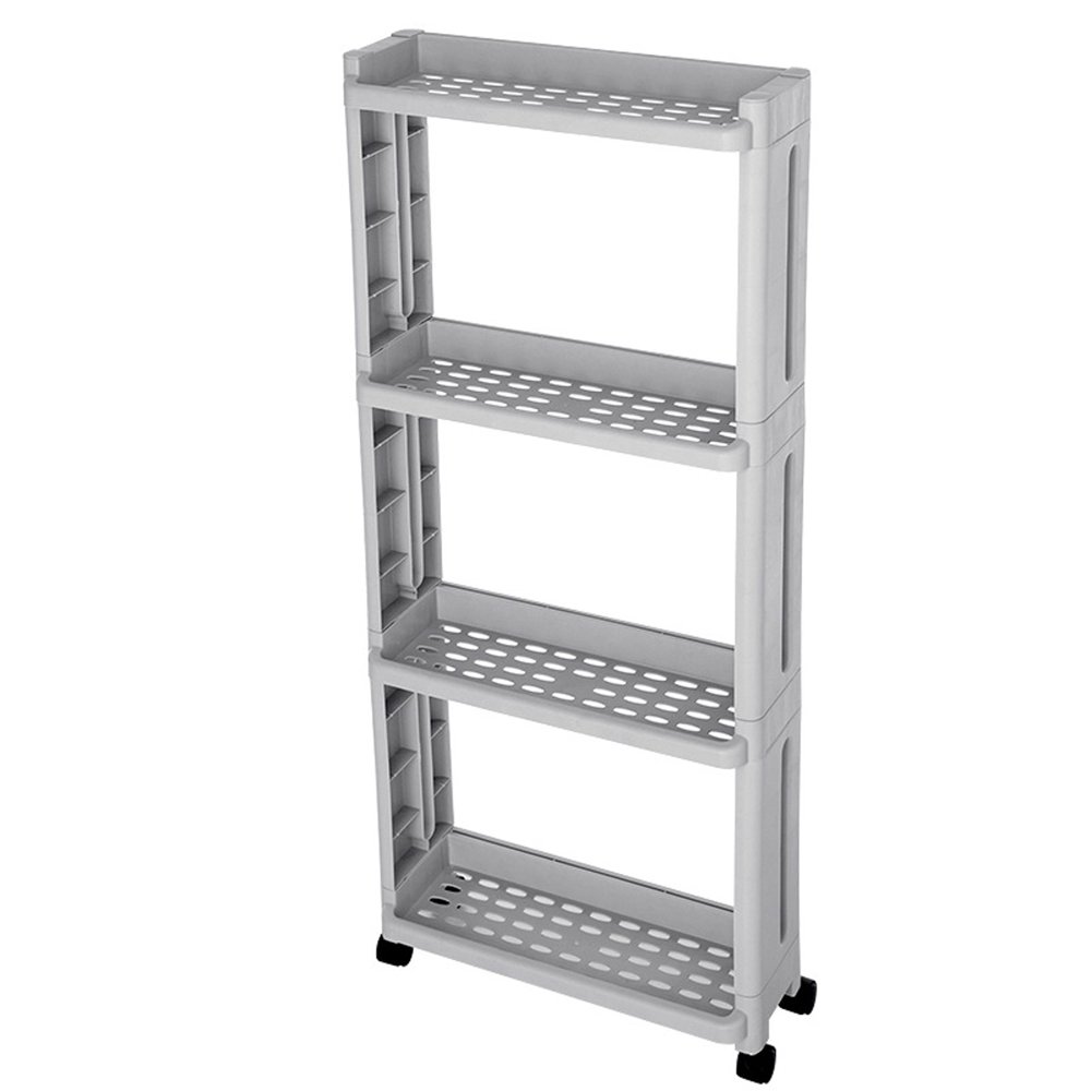 Mobile Shelving Unit Organizer, Slim Slide Out Storage Tower Pull Out