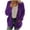 Dark Purple, variant on Winter Cardigan Sweaters for Women Plus Size Long Sleeve Outerwear Buttons Casual Cardigan Coat With Pockets