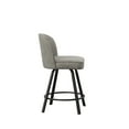 thumbnail image 2 of Steve Silver Anaheim Gray Metal Swivel 24" Counter Chair, 2 of 6