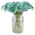 thumbnail image 4 of 10pcs Calla Lily Bridal Wedding Bouquet Lataex Real Touch Artificial Flower Home Party Decor (Yellow), 4 of 5