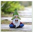 thumbnail image 5 of White Bearded Gnome Resin Ornament Solar Light Christmas Garden Decoration, 5 of 5