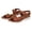 Brown, variant on NOKIO Women's House Shoes Ladies Casual Paste Flat Roman Shoes Summer Fashion Ladies Fashion Flat Sandals