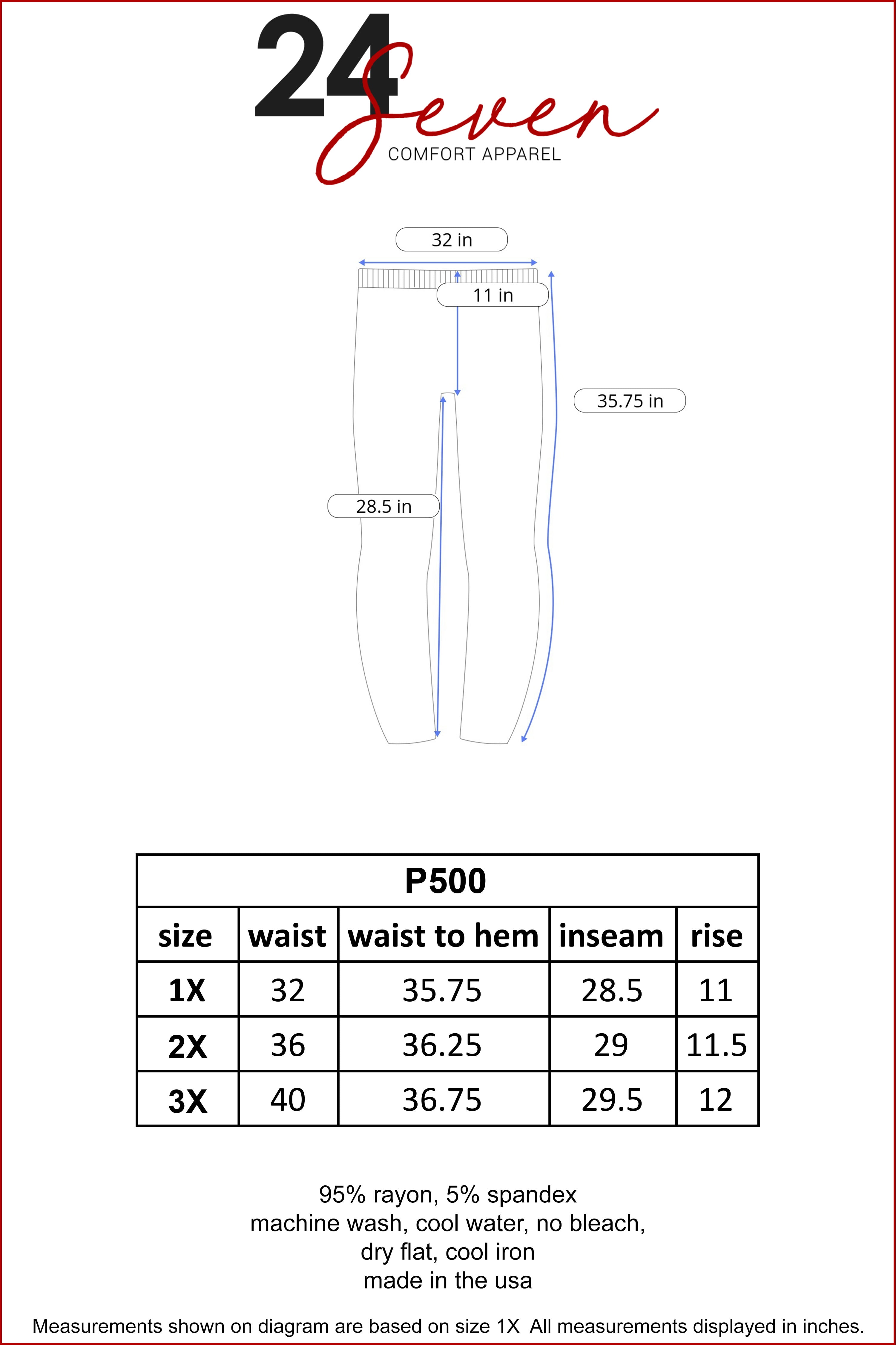 24/7 Women's Plus Size Comfort Apparel Comfortable Ankle Length Plus Size Leggings
