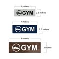 thumbnail image 5 of Basic Gym Sign (Brushed Gold) - Small, 5 of 5