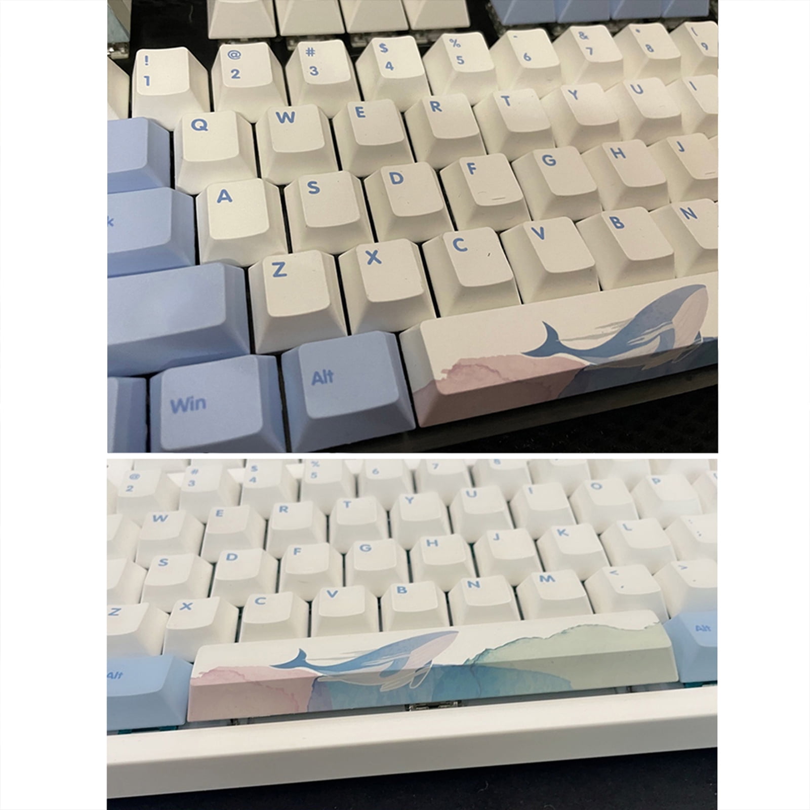 lanema Dolphin Theme Keycaps 110 Cherry Keys PBT Keycaps Mechanical Keycap Full Set