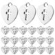 thumbnail image 2 of 40Pcs Heart Pendant Heart Charm Necklace Heart Charm for DIY Necklace Making, 2 of 2