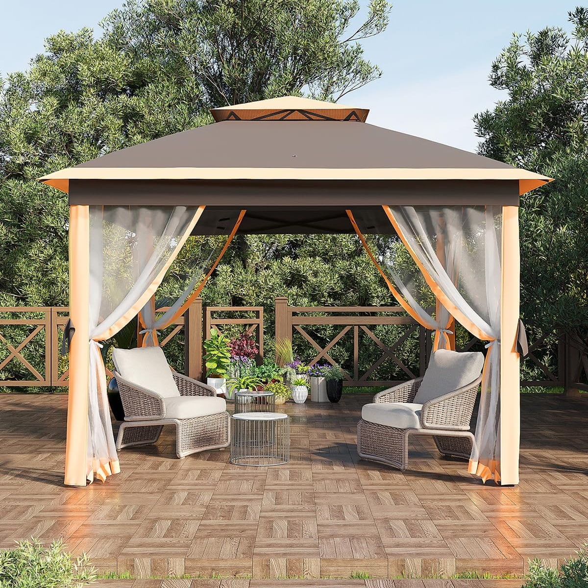 QuickTent メッシュサイドタープ ベージュ QuickTent メッシュサイドタープ ベージュ