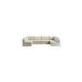 thumbnail image 3 of Meridian Furniture Jacob Cream Velvet Modular Sectional, 3 of 5