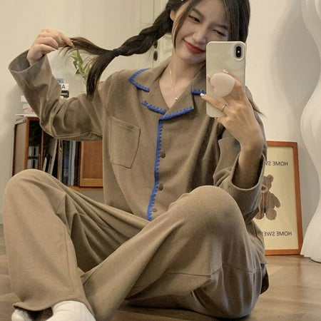 

CoCopeaunt Winter Women Pajama Velour Womens Pajamas Winter Warm Two Piece Set Home Clothes Pyjama Femme Sleepwear Trouser Suits Nightie