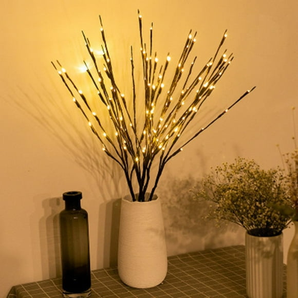 LED Willow Branch Warm Light Battery Powered Decorative Lights String for Holiday Indoor Outdoor Decoration