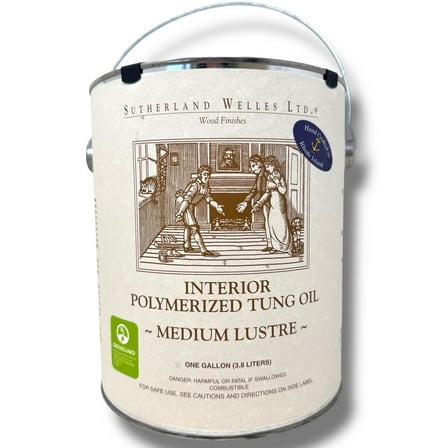 Sutherland Interior Polymerized Tung Oil Medium Lustre Wood Finish, 1 gal