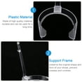 thumbnail image 5 of FRCOLOR Shoes Shaper 10Pairs Sandals Heel Support Rack Plastic Sandals Display Rack Transparent,2.76"X1.97"X1.18", 5 of 5