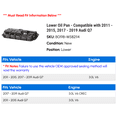 thumbnail image 2 of Lower Oil Pan - Compatible with 2011 - 2015, 2017 - 2019 Audi Q7 2012 2013 2014 2018, 2 of 2