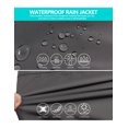 thumbnail image 6 of Little Donkey Andy Men's Waterproof Rain Jacket Outdoor Lightweight Hooded Raincoat for Hiking Golf Travel Fishing Grey XL, 6 of 6