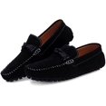 thumbnail image 5 of Mens Loafer Shoes Casual Penny Shoes Slip On Comfortable Boat Shoes Suede Leather Suit Shoes, 5 of 15