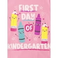 thumbnail image 3 of The Children's Place Girls Short Sleeve 1st Day Graphic Tee, 3-Pack, Sizes XS-XXL, 3 of 4