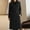 Black, variant on Womens Elegant Notched Lapel Coat Mid-Length Thicken Warm Wool Blend Coats Casual Fall Winter Fashion Long Overcoat Camel 3XL